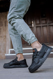 Men's Lace-up Black Shoes