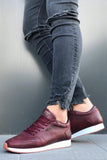 Men's Claret Red Casual Shoes