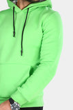 Unisex Hooded Kangaroo Pocket Light Green Sweatshirt