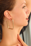 Women's Metal Square Earrings
