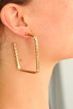 Women's Metal Square Earrings