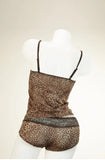 PIERRE CARDIN CAMI AND SHORT - Brown