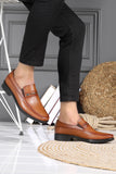 Men's Ginger Leather Comfort Shoes